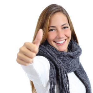 smiling woman happy white teeth 